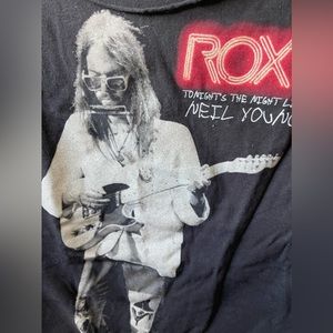 Neil Young roxy concert tshirt XL black